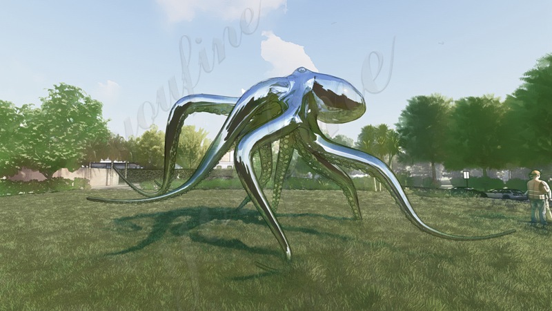 original design for the octopus statue