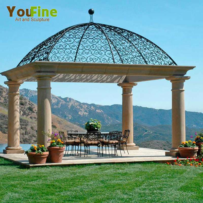 hand carved marble gazebo (1)