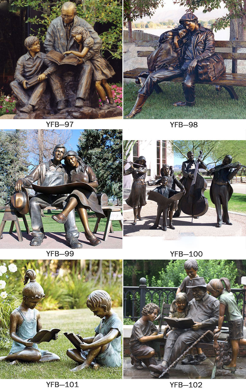 bronze statues