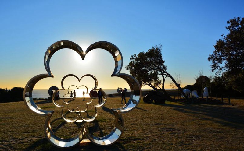 stainless steel flower sculpture1