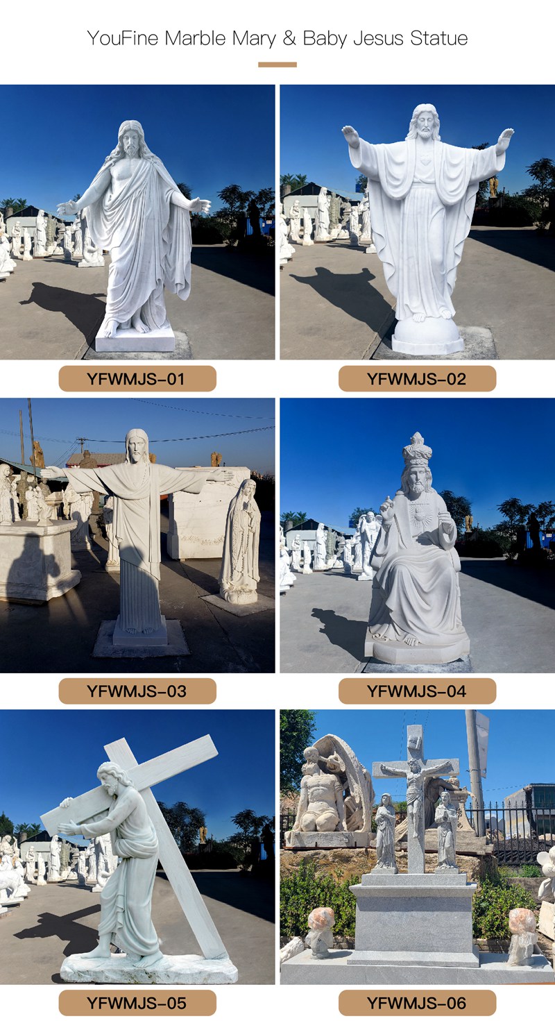 Marble Jesus Statue (2)