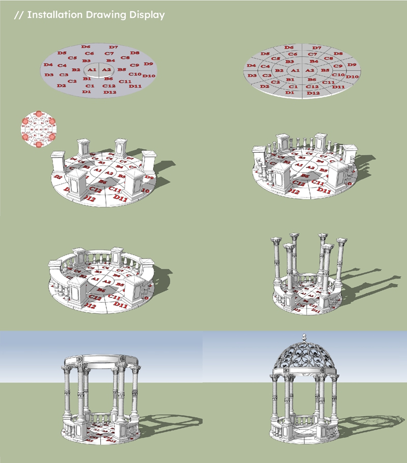 marble gazebo for garden (2)