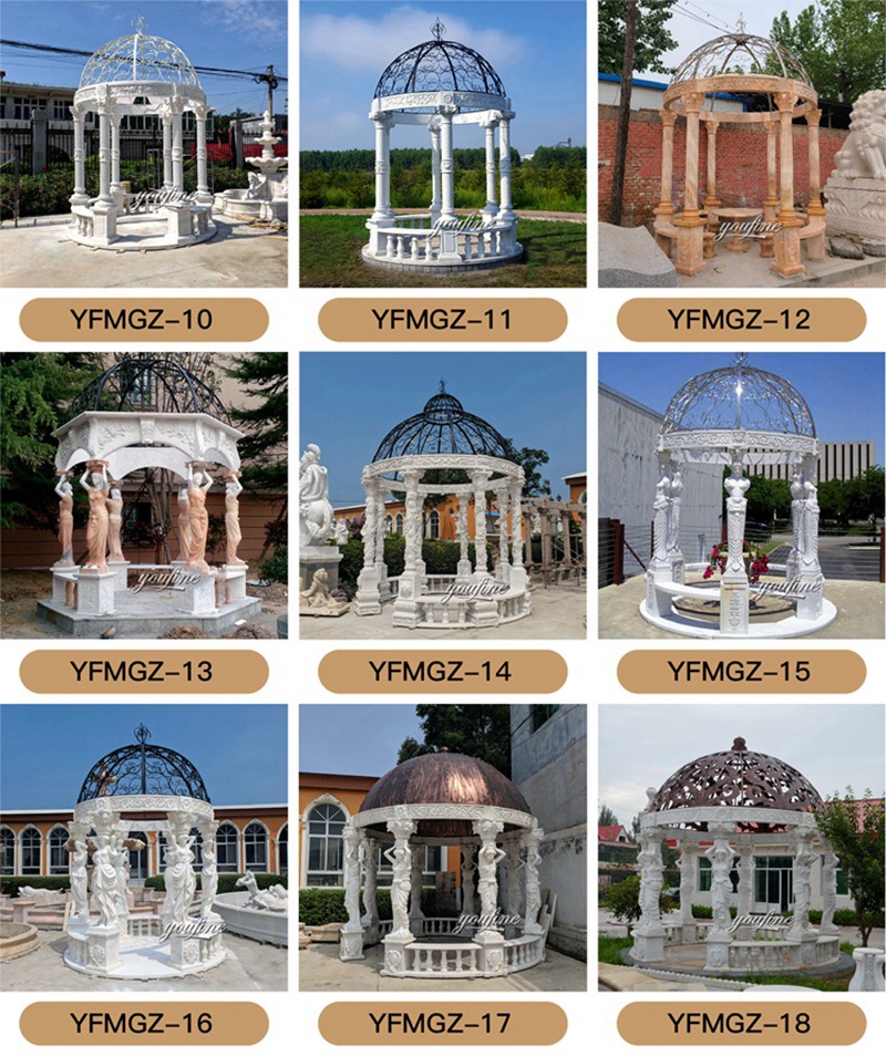 marble gazebo for garden (4)