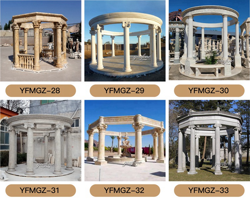 marble gazebo for garden (5)