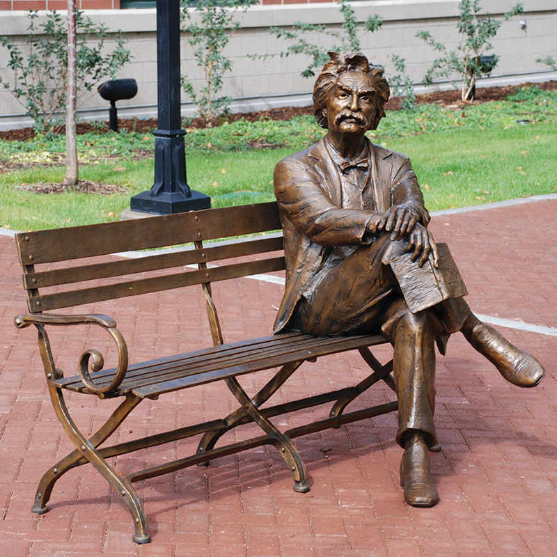 Mark Twain Bronze Sculpture