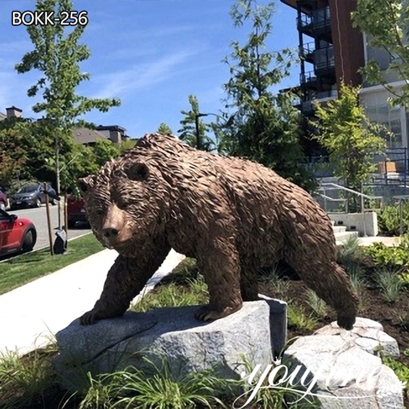 bronze bear statue