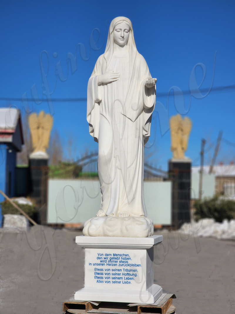 marble mary statue