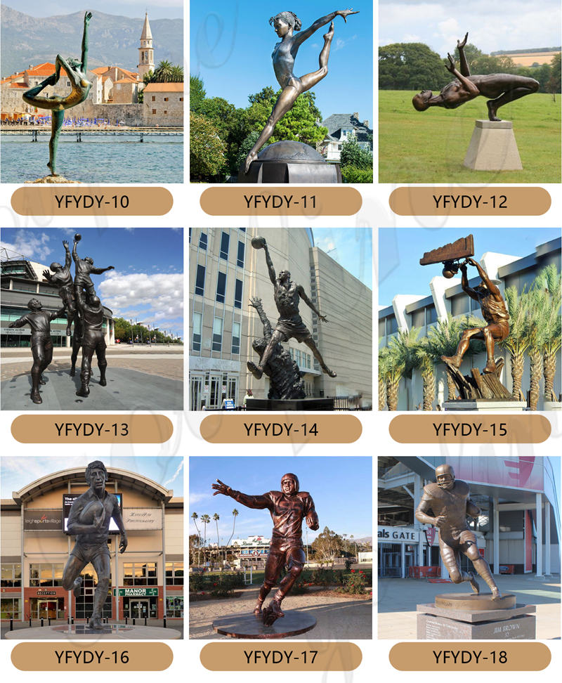 bronze sportsman sculptures