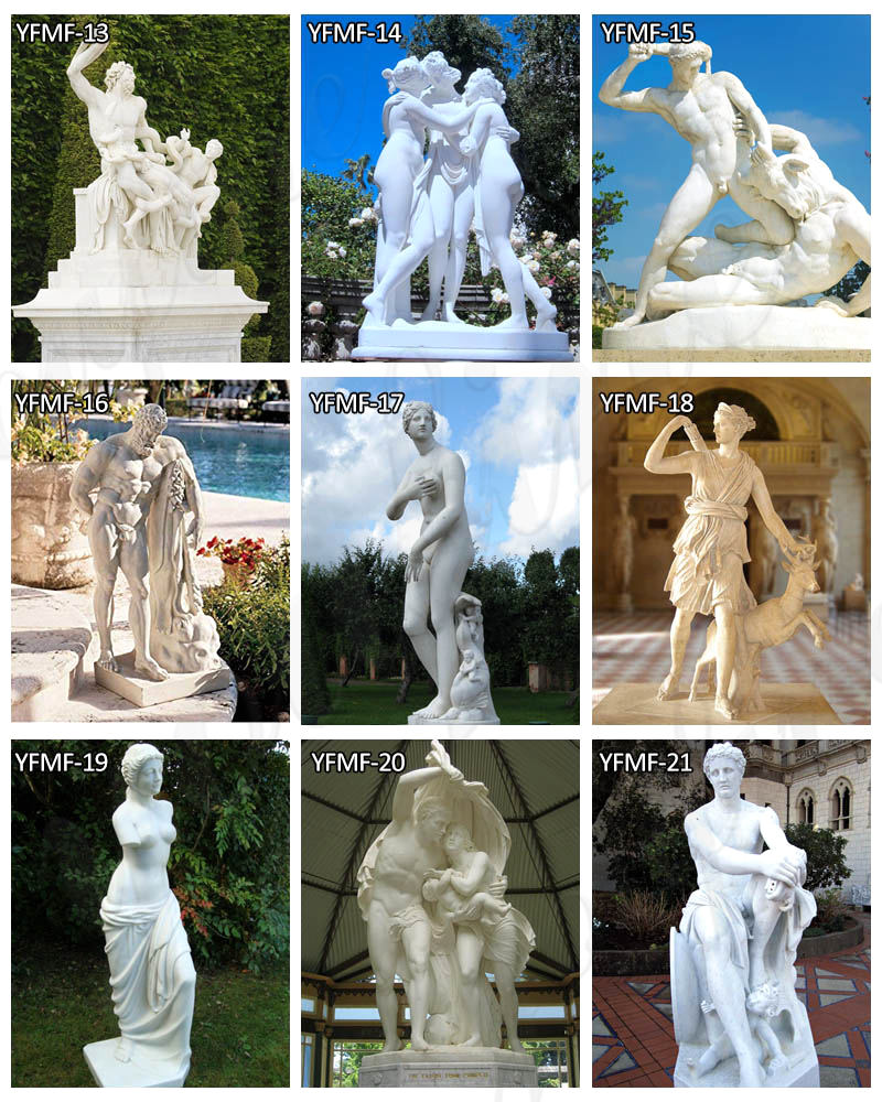 marble greek figure statues