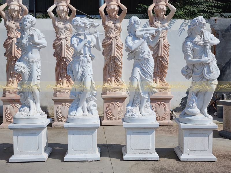 Four Seasons Marble Sculptures