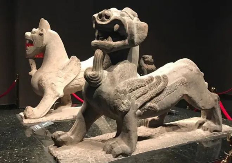 Chinese tomb guardian beasts in Ancient