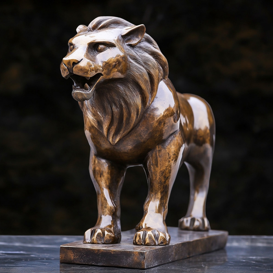 life size high quality bronze lion statue