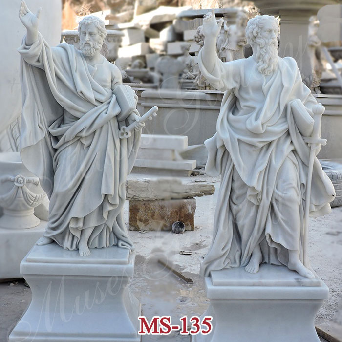 12 Saint Apostles St Peter Statue And St Paul Sculpture for Church MS-135