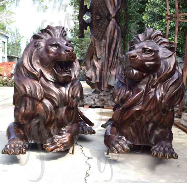 Life Size bronze lion statues