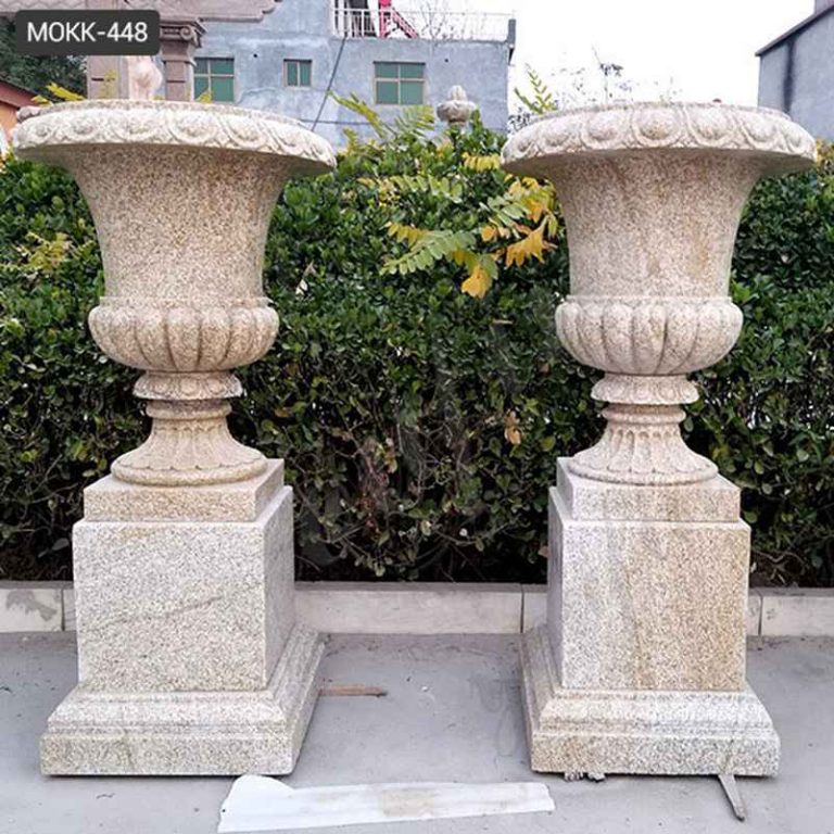 Modern Large Outdoor Garden Granite Planters Manufacturer