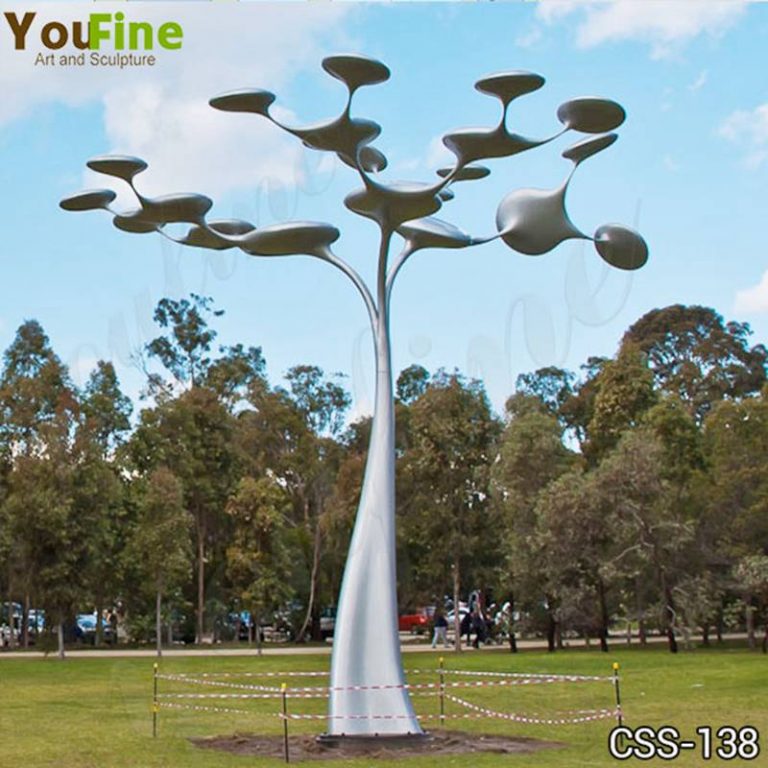 Outdoor Large Metal Tree Stainless Steel Sculpture