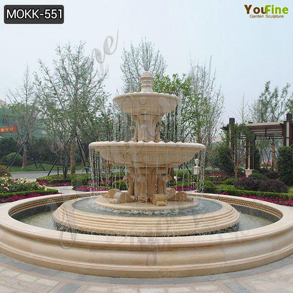 Three Tiered High Quality Marble Water Fountain Design Factor