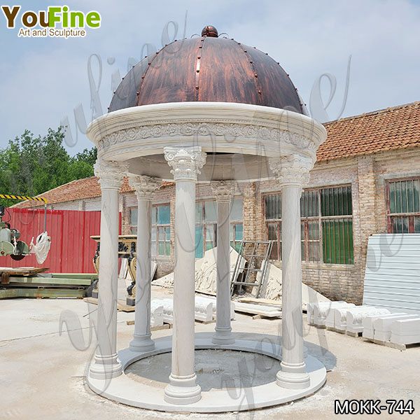 Customized White Marble Gazebo for Wedding