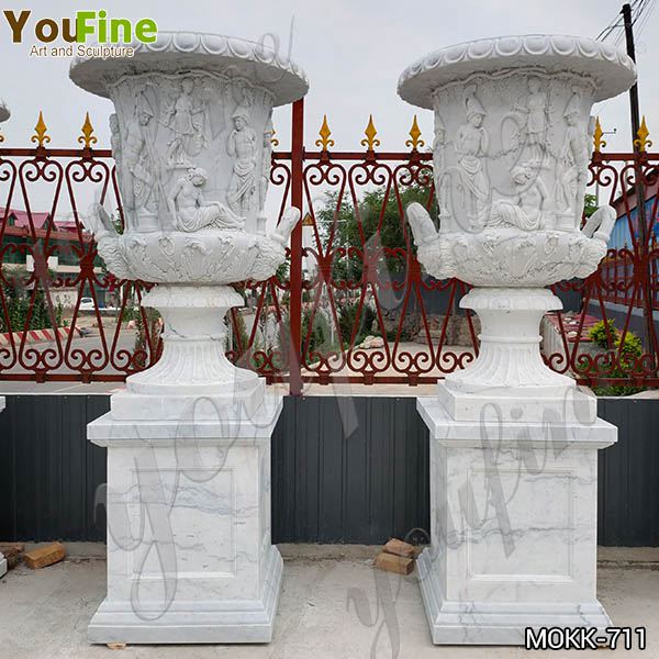 Delicate Garden Decoration Marble Flower