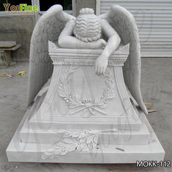 Life size weeping angel monument headstone memorials