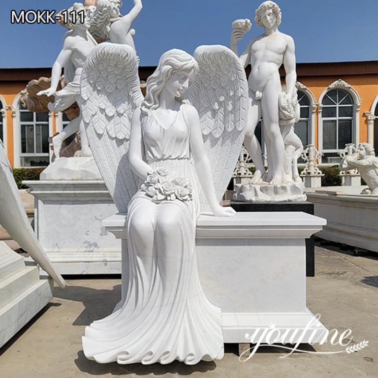 weeping angel headstone-01-YouFine Sculptue