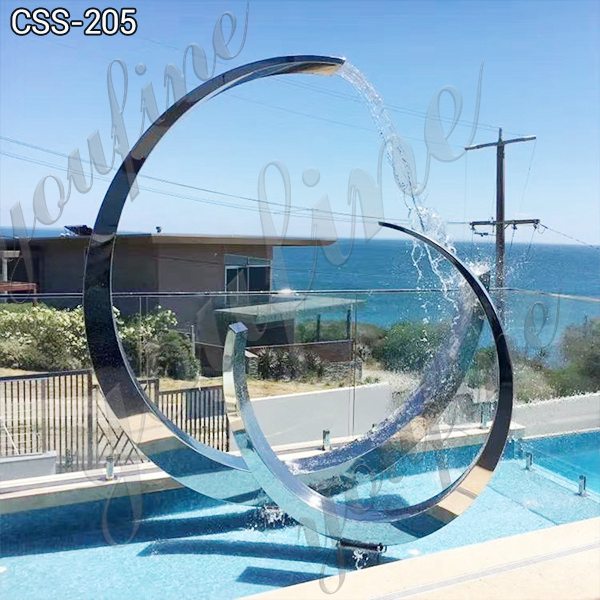 High Polished Outdoor Stainless Steel Pond Fountain for Sale