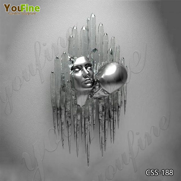 Abstract Love Design Stainless Steel Human Body Sculpture for Sale