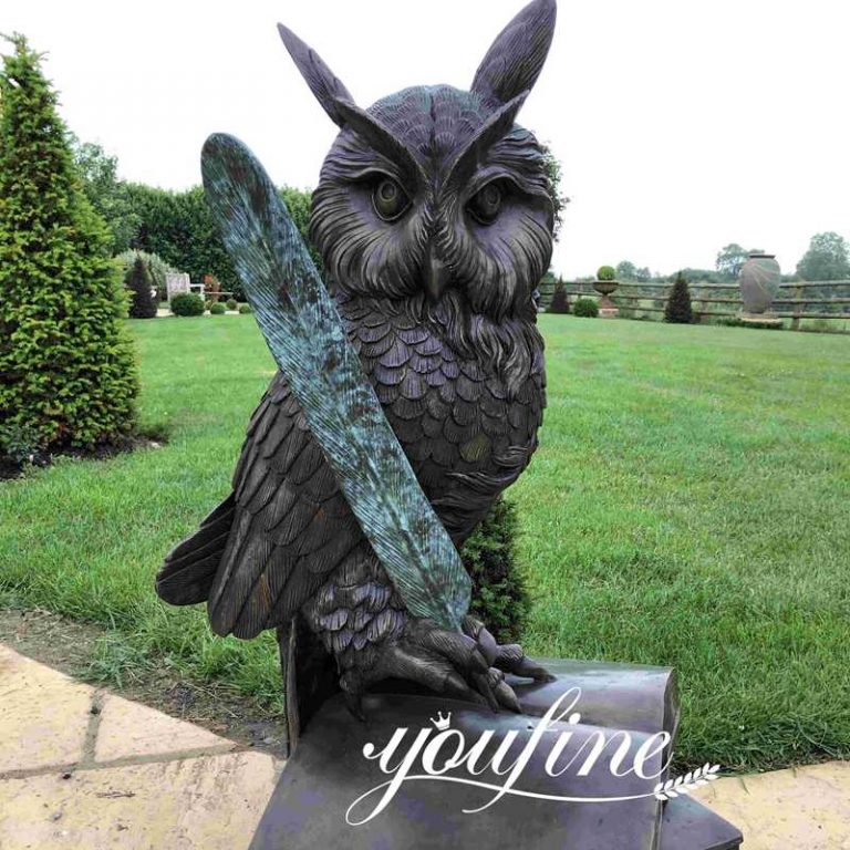 Bronze Owl Sculpture