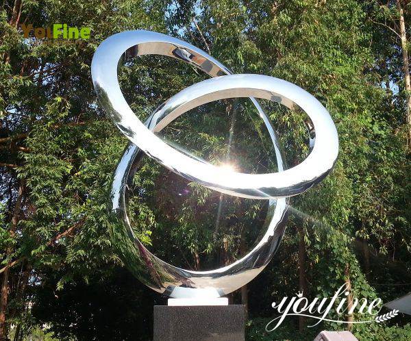 Metal Stainless Steel Abstract Sculpture