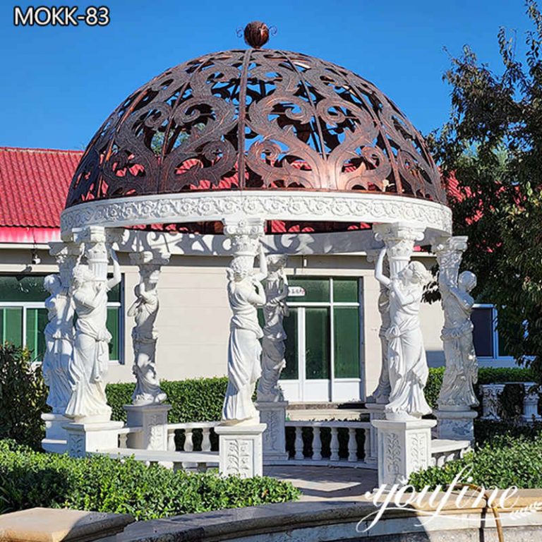 Marble gazebo-YouFine Sculpture