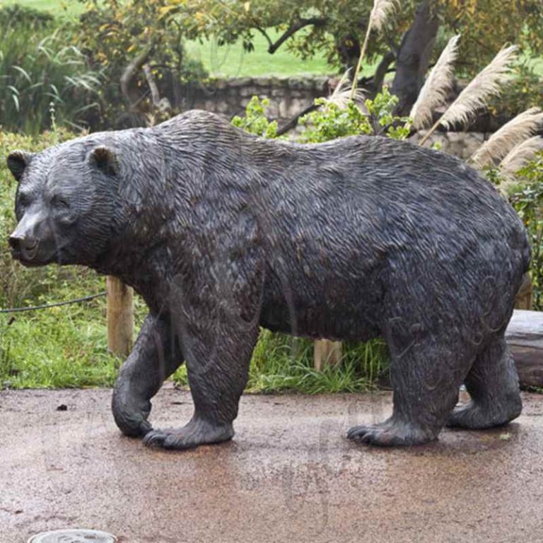 bronze bear statue