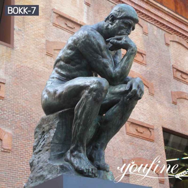 famous bronze statue the thinker statue