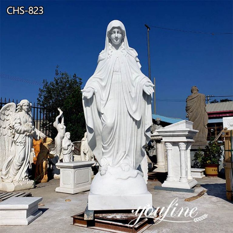 Virgin Mary marble statue for sale