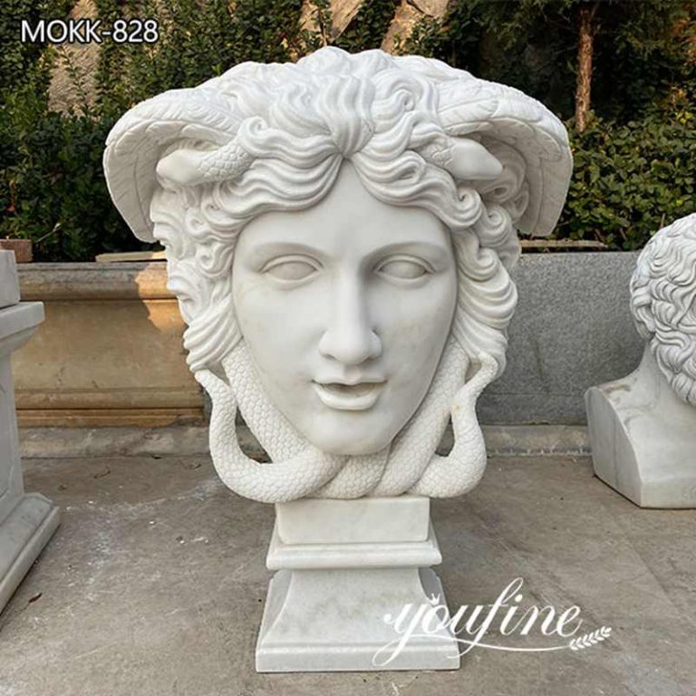 Medusa head statues