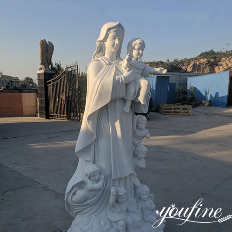 mary and baby jesus statue-YouFine Sculpture-03