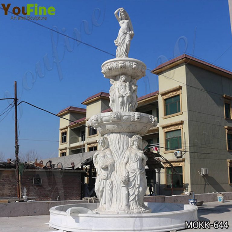 marble figure fountain,