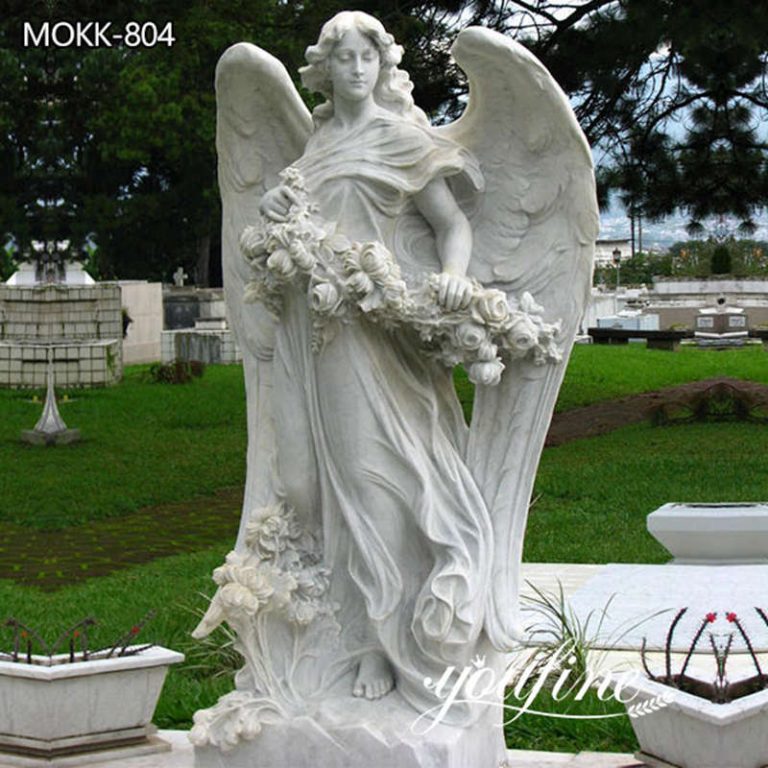 Life-size Garden Angel Marble Hand-carving Statue for Sale