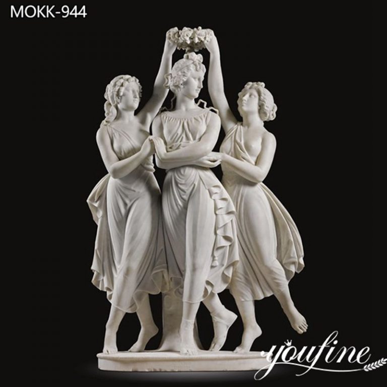 Life Size Hand-carving Marble Three Goddesses Sculpture Factory Supplier