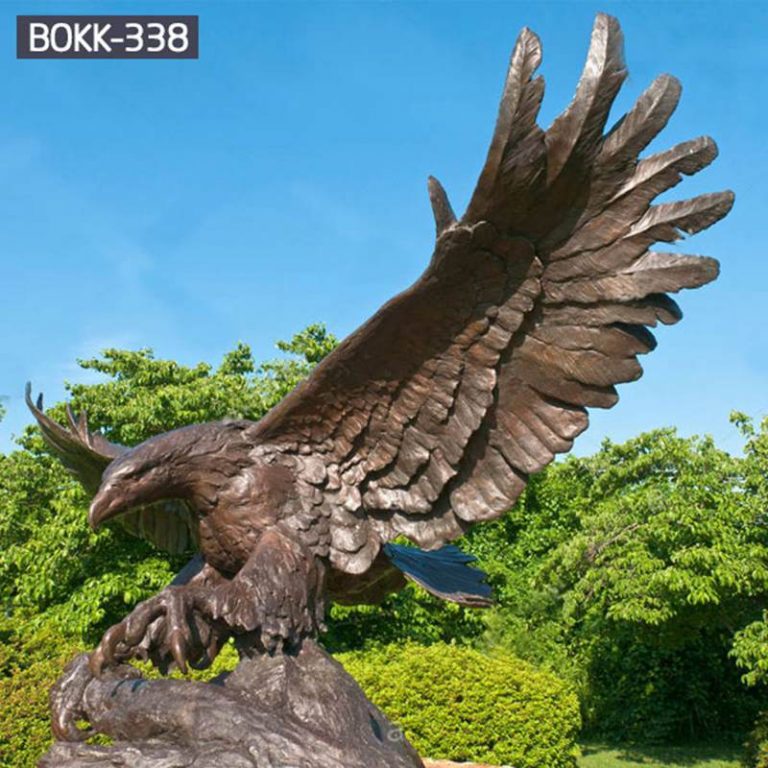 Large Outdoor Casting Bronze Eagle Statue for Garden factory supplier