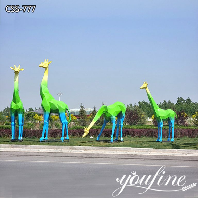 life size giraffe statues