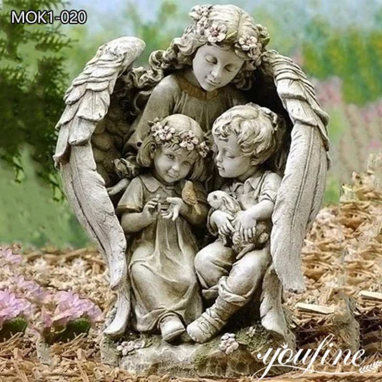 beautiful guardian angel statue-YouFine Sculpture