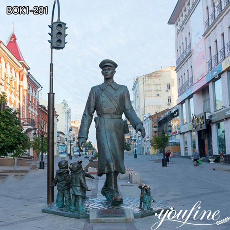 bronze police statue-YouFine Sculpture