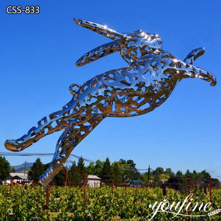 stainless steel rabbit sculpture-YouFine Sculpture