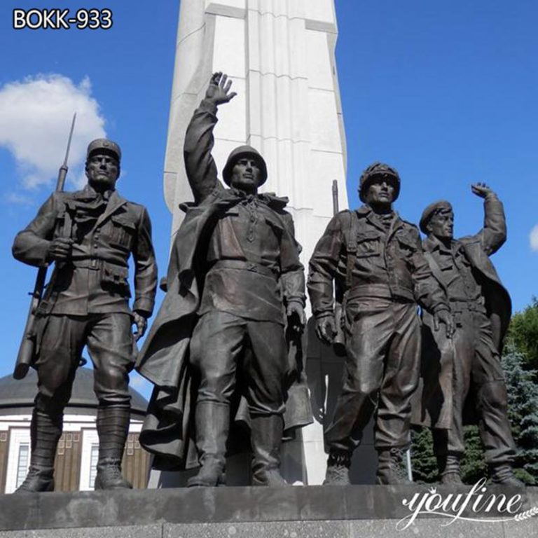 large outdoor military statues-YouFine Sculpture