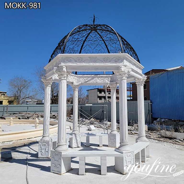 High Quality White Marble Gazebo With a Good Price MOKK-981