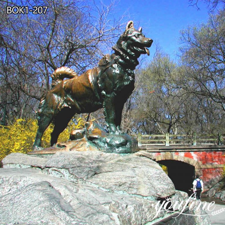 statue of balto in central park-YouFine Sculpture