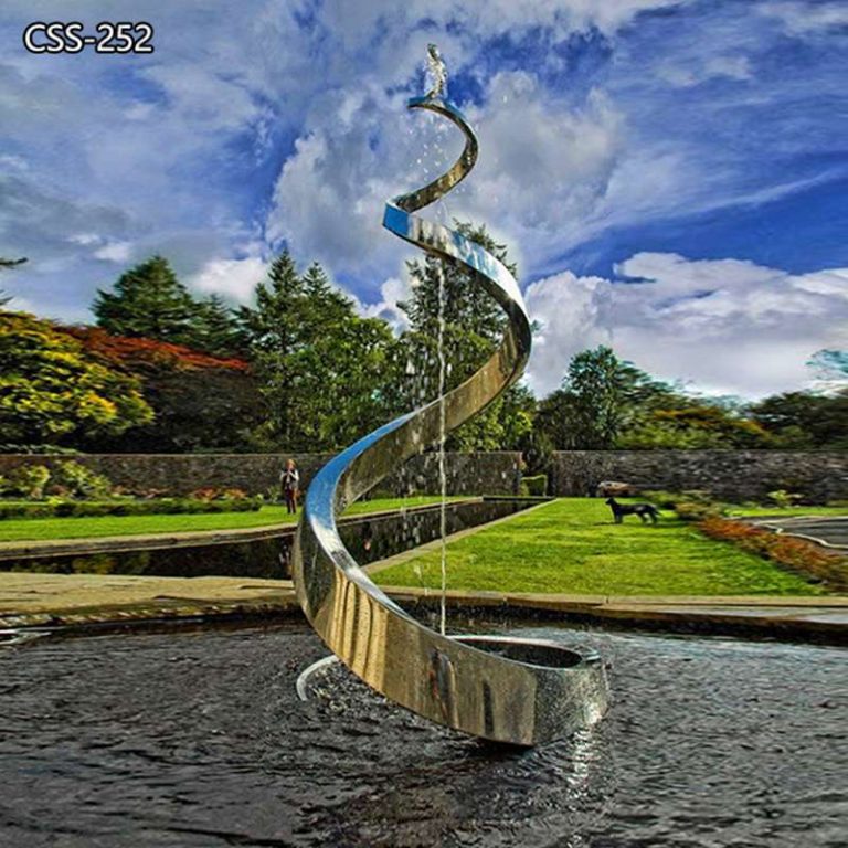 metal fountain outdoor-YouFine Sculpture