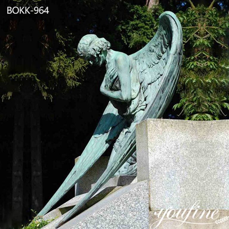 mourning angel statue-YouFine Sculpture