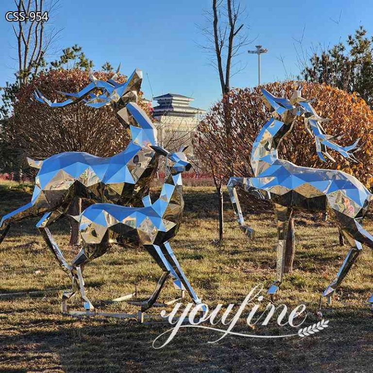 stainless steel animal sculpture-YouFine Sculpture