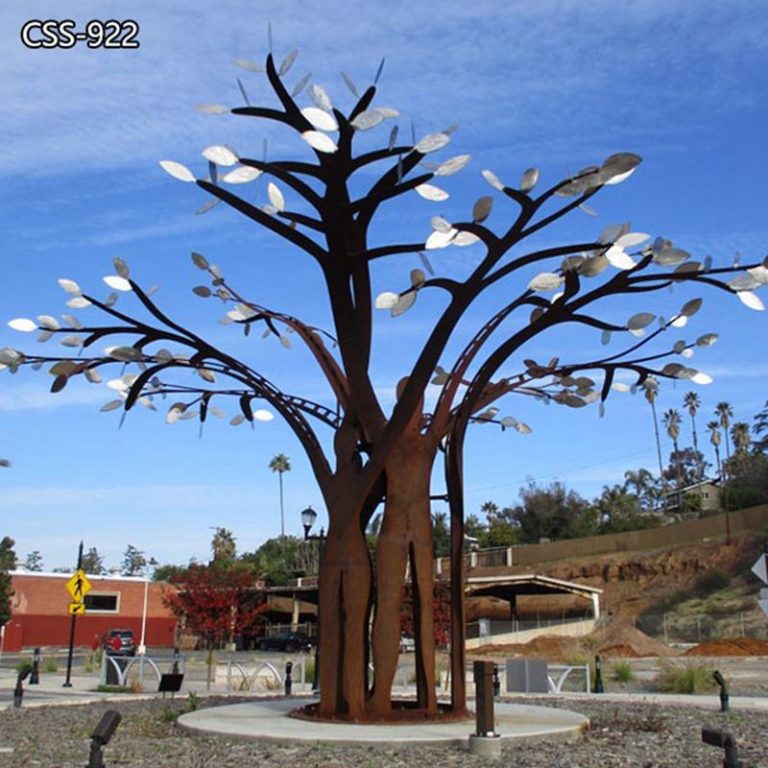 corten steel tree